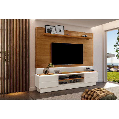 Rack Painel London New Carvalho Off White