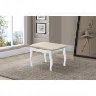 Banqueta Com Almofada Branco