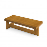 Mesa De Centro Esparta 0,90 Carvalho / Off White
