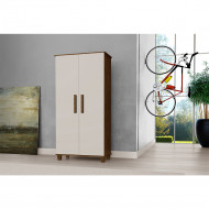 Armario Organizador Berlim 2 Portas Malbec Off White