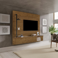 Painel Estilo Industrial Galea Para Tv Até 55 Polegadas Em Mdf Luapa - Malbec