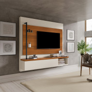 Painel Estilo Industrial Galea Para Tv Até 55 Polegadas Em Mdf Luapa - Carvalho New