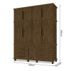 Guarda Roupa Londres 4 Portas Luapa - Malbec - 4