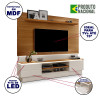 Rack Painel London New Carvalho Off White - 2