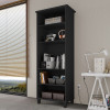 Estante Multiuso Organizador Library Home Office Em Mdp 30mm - Preto - 1