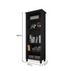 Estante Multiuso Organizador Library Home Office Em Mdp 30mm - Preto - 3