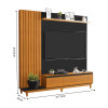 Painel Para Tv Ripado Até 65 Polegadas Jacarta Freijo Preto - 4