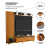 Painel Para Tv Ripado Até 65 Polegadas Jacarta Freijo Preto - 2