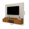 Painel Para Tv 75 Polegadas Carvalho Off White Conquest Luapa - Carvalho/Off White - 4